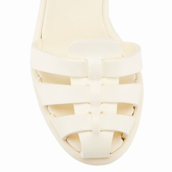 MIU MIU RUBBER BLOCK HEEL FISHERMAN STYLE SANDALS IN ROSA COLOR US 8 1/2 - Picture 6 of 8